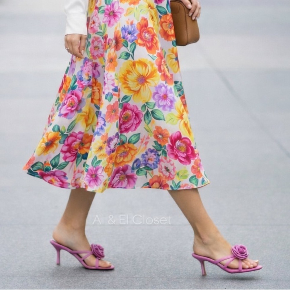 Dolce Vita Zelly Pink Strappy Heels | Open Back Mule Style | Size 9 | New In Box - Picture 3 of 10